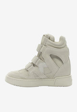 High-Top Leather Sneakers