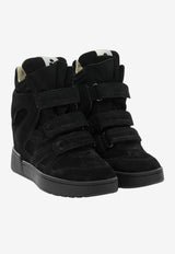 High-Top Leather Sneakers
