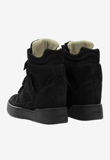 High-Top Leather Sneakers