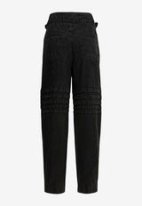 Isabel Marant Etoile Mellya Straight-Leg Pants Black 26PPA0662FAD1H04E02FK_02d7cefd-8e3f-479d-b843-2100470a0e6f