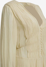 Isabel Marant Etoile Briane V-neck Maxi Dress Beige 26PRO0798FBD1J08E23EC_9650a465-ec0b-4bac-b927-0213306ab196