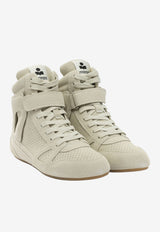 Leather High-Top Sneakers