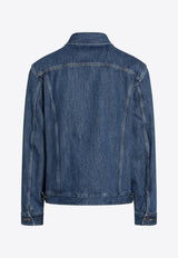 Denim Jacket with V-Logo