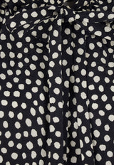 Chloé Polka Dots Silk Buttoned Shirt Black CH26SHT70300915_Black - Beige 1_41114746