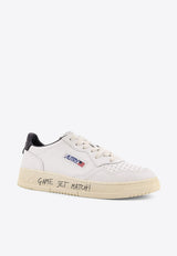 Autry Medalist Leather Low-Top Sneakers White AULMML02WHT BLACK_White_44128604