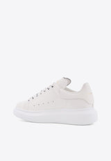 Alexander McQueen Oversized Leather Low-Top Sneakers White 553770WIAIG9007_White_44824425