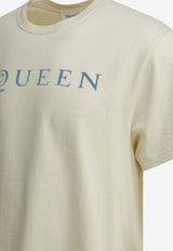Alexander McQueen Logo Print T-shirt White 847750QTAD50997_b05c32ce-bda1-4fe4-b7db-8359f784081a
