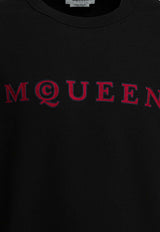 Alexander McQueen Embroidered Logo Sweatshirt Black 857107QXAAC1000_1c9fc79d-099a-4966-b27d-c550de4ff135