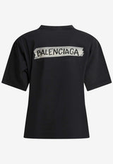 Balenciaga Masking Tape Logo T-shirt  Black 850990TTVL61041_55bcded9-70f7-4261-863a-a9b7e95ed36a