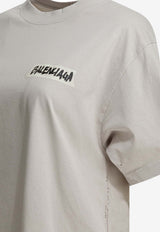 Balenciaga Masking Tape Logo T-shirt  Off-white 850990TTVL69012_736be781-e0bf-40eb-94a0-6d02cff1b28e