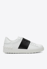 Leather Low-Top Sneakers with Studs
