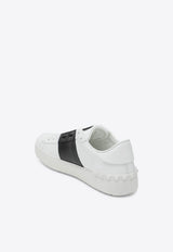 Leather Low-Top Sneakers with Studs