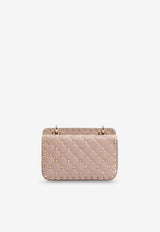 Valentino Small Rockstud Spike Nappa Leather Shoulder Bag Pink 8W2B0123NAPP45_POUDRE_42176929