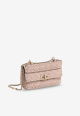 Valentino Small Rockstud Spike Nappa Leather Shoulder Bag Pink 8W2B0123NAPP45_POUDRE_42176929