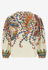 Etro Paisley Print V-neck Blouse Multicolor WRJA008899SP5I1X0800_MultiColour_40468312