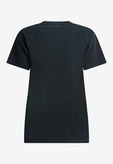 Isabel Marant Etoile Aby Logo Crewneck T-shirt Blue 23PTS0070FAA1N98EMIEC_7e8adb5f-335f-4b46-b7e7-943c1ef9653a