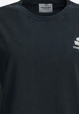 Isabel Marant Etoile Aby Logo Crewneck T-shirt Blue 23PTS0070FAA1N98EMIEC_7e8adb5f-335f-4b46-b7e7-943c1ef9653a
