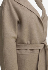 Cashmere Coat with Removable-Belt