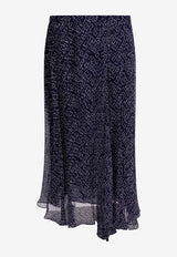 Isabel Marant Etoile Lycia Asymmetric Printed Midi Skirt Blue 26PJU0450FAD1J08E30MI_4a836637-53d1-4824-9a3c-d58c15dfc1ad