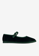 Mary Jane Velvet Ballet Flats