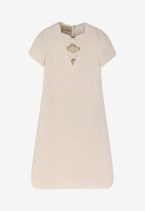 Valentino Wool-Blend Mini Dress Ivory 8B3VAHT51CFA03_Ivory_42176877