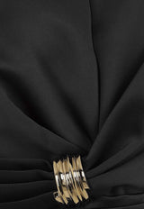 Elisabetta Franchi Sleeveless Mini Dress Black AB87261E2110_Black_41973217