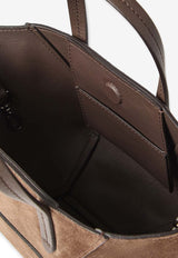 Brunello Cucinelli Mini Bc Duo Suede Tote Bag  Brown MBDLD2675C8769_PEAT_40000236