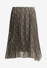 Acne Studios Pleated Check Midi Skirt Multicolor AF0573902_3644eead-b436-4581-a735-7240b2b5ae87