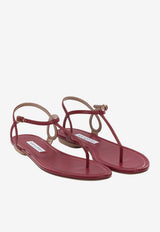 Aquazzura Almost Bare Flat Sandals Red ALBFLAA0NAPCD3_482a511c-19aa-47f0-a45e-a82489268b0b