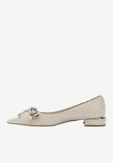 Jimmy Choo Auria Glittered Pointed Flats Champagne AURIA FLATHGQLIGHT SOFT GOLD/CRYSTAL_a197b71a-4faa-491d-a8dc-49eece4147d0