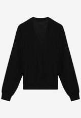 Asymmetric Wool-Blend Cardigan