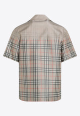 Check-Pattern Short-Sleeved Shirt