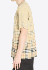 Check Fadded Crewneck T-shirt