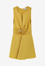 Elisabetta Franchi Sleeveless Mini Dress Yellow AB87261E2EV4_Sun_41973169