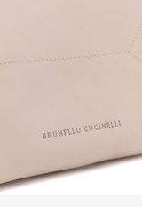Brunello Cucinelli BC Duo Leather Shoulder Bag  Ivory MBXAD2808C8905_AVORY_40000252