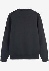 Stone Island Logo Patch Crewneck Sweatshirt Blue L1S156100060S0051V0020_Blue_48900807