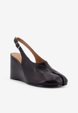 Maison Margiela Tabi 80 Slingback Wedge Pumps Black S58WP0296P3753T8013_Black_41114856