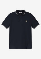 Stone Island Compass Patch Polo T-shirt Blue L1S152200010S0018V0020_Blue_48900770