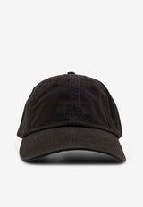 Stone Island Logo Embroidered Baseball Cap Black L1S159100002S0106V0029_Black_48900899