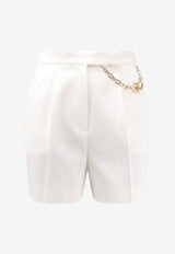 Elisabetta Franchi Chain-Embellished Mini Shorts Ivory SH00561E2360_Ivory_41973211