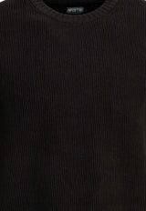 Ribbed Crewneck Sweater
