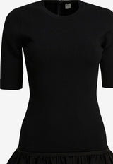 Toteme Gathered Midi Dress Black 261-WRD0279-FB0567-001BLACK_abed9728-a512-4816-a7a1-1dbb6f8695f4