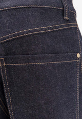 Brunello Cucinelli Washed Flared Jeans Blue ML134P5981C001_Blue_40000086