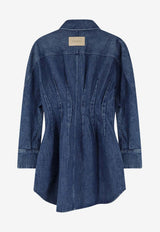 Givenchy Cocoon Mini Denim Dress Blue BW22QS517B420_Medium Blue_40017530