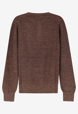 Brunello Cucinelli Buttoned Ribbed Sweater Brown M2L707711CNO22_NOCCIOLA YUTA_40000089