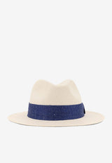 Kiton Ciro Paone Panama Straw Hat Blue UCPL018K0726H05ROYALBLUE_Blue_42176906