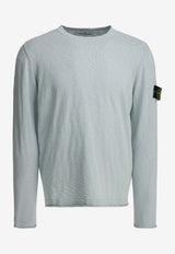 Stone Island Logo Patch Fine Knit Sweater Light Blue 5100052S00B0V0041_535df2af-fcae-4f5c-8a51-0c7e72af7a4d