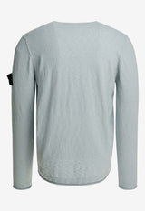Stone Island Logo Patch Fine Knit Sweater Light Blue 5100052S00B0V0041_535df2af-fcae-4f5c-8a51-0c7e72af7a4d