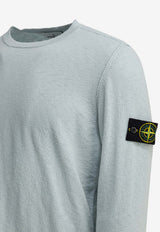 Stone Island Logo Patch Fine Knit Sweater Light Blue 5100052S00B0V0041_535df2af-fcae-4f5c-8a51-0c7e72af7a4d