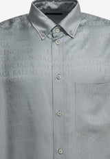 All-Over Logo Long-Sleeved Shirt